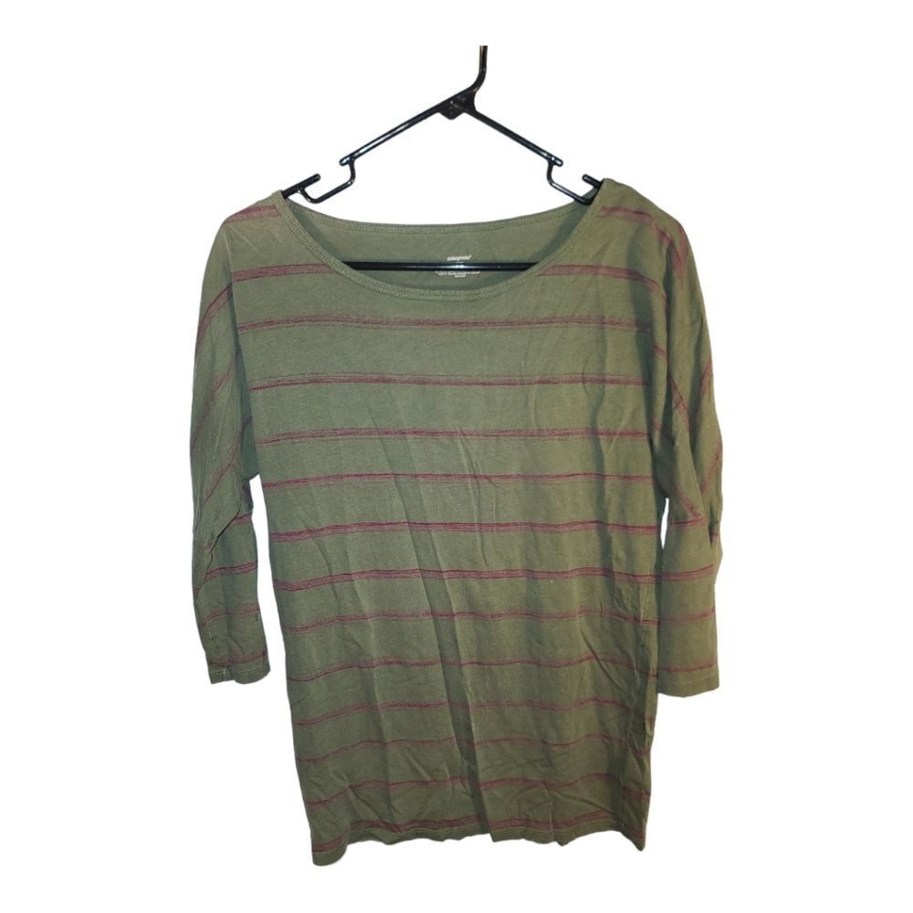 0053 -Patagonia Blue Stripe 3/4 Sleeve XS